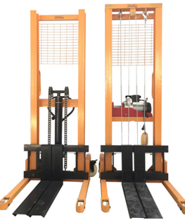 Three driving modes of manual hydraulic stacker