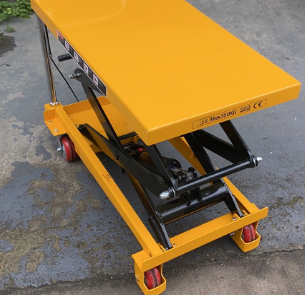 The scissor lift platform truck and scissor jack are somewhat similar