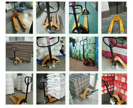 Manual hydraulic forklift is a good helper for transporting and organizing materials in the warehouse